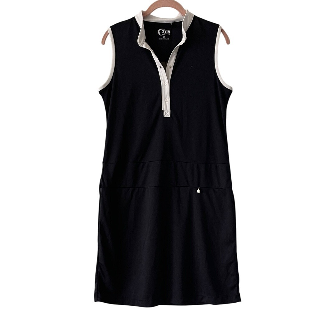 Zyia Navy Clubhouse Dress Golf Athletic Medium 1081M NWT